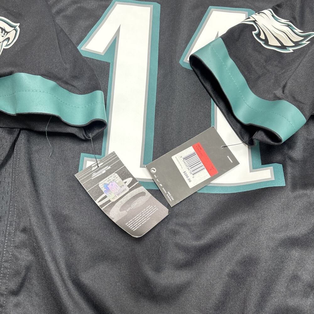 New Mens Philadelphia Eagles Carson Wentz #11 Black Jersey L Nike NWT - Picture 3 of 7